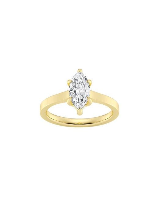 Lab Grown Diamonds Metallic 14K 0.50 Ct. Tw. Lab-Grown Diamond Solitaire Engagement Ring