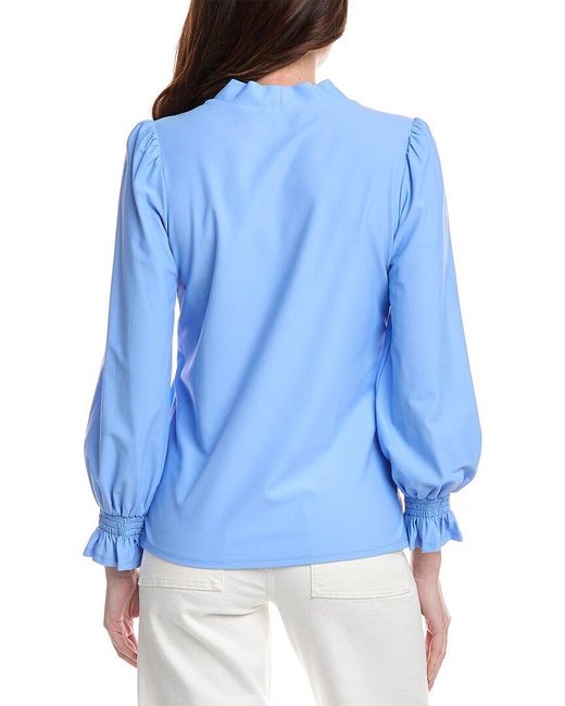 Jude Connally Blue Dava Pullover Top