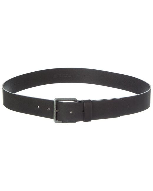 Boss Black Jeeko Leather Belt for men