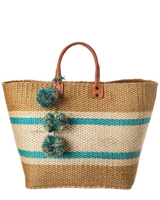 Mar Y Sol Blue Cyprus Sisal Tote