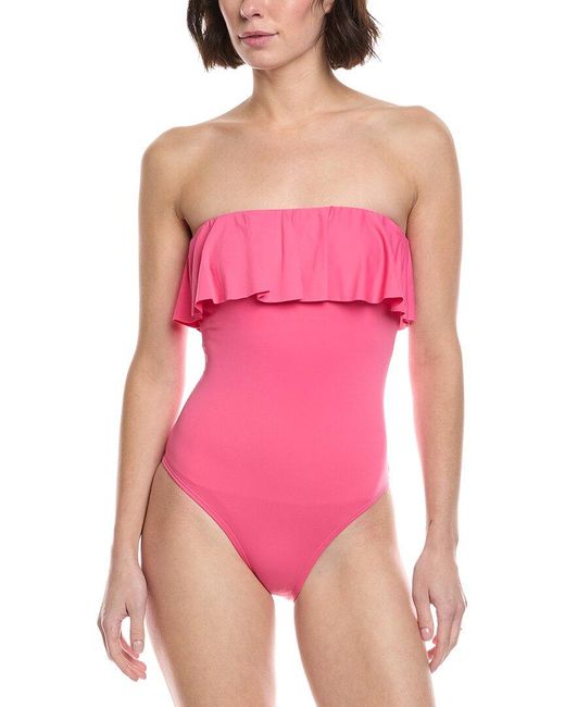 Kate Spade Pink Ruffle One-Piece