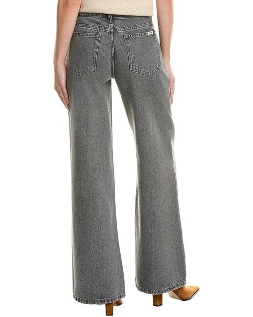 Joe's Jeans Gray Low Rise Wide Leg Crystal Jean