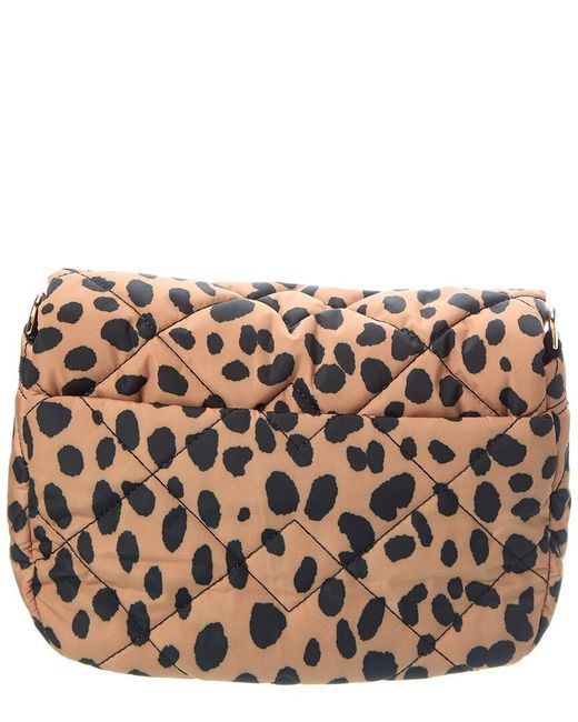 Marc Jacobs Black Cheetah Quilted Messenger