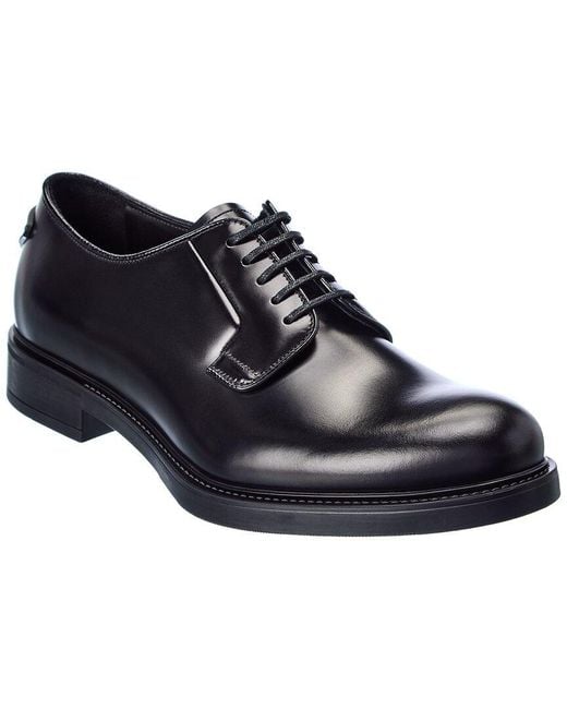 Prada Black Leather Oxford for men