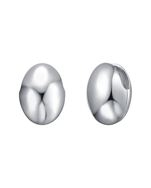 Rachel Glauber Metallic Plated Stud Earrings