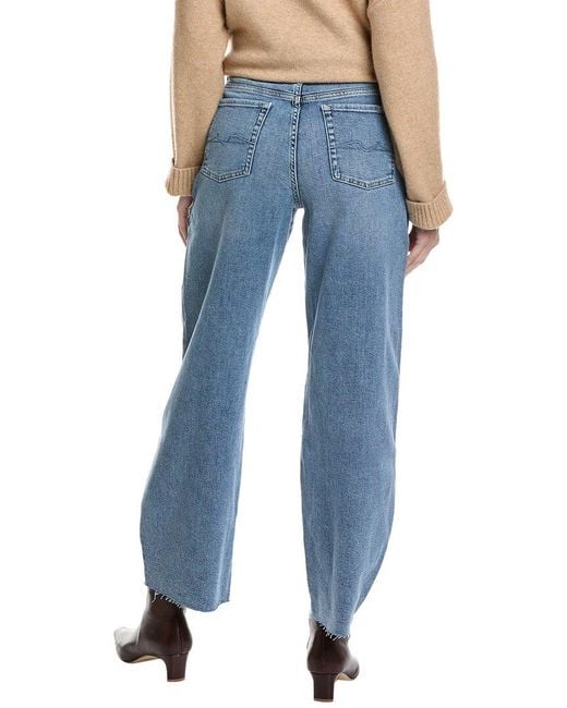 7 For All Mankind Blue Bonnie Newport Beach Barrel Jean