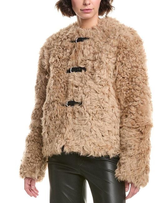 Rag & Bone Natural Sabrina Shearling Coat