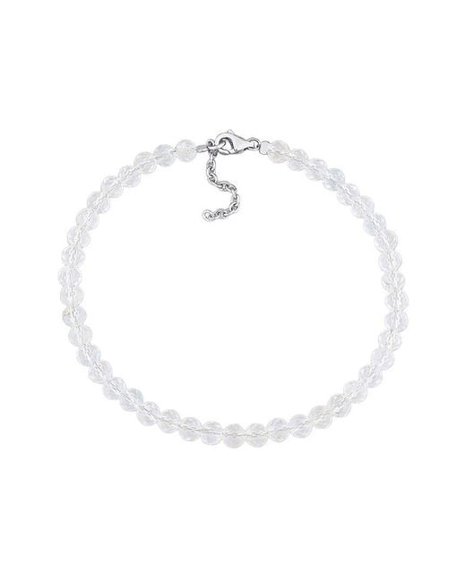 Rina Limor White 6.82 Ct. Tw. Topaz Bead Bracelet