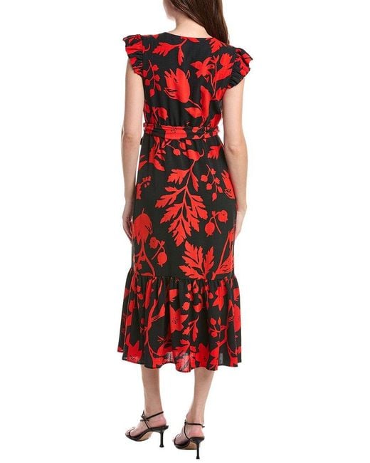 Sam Edelman Red Flutter Maxi Dress