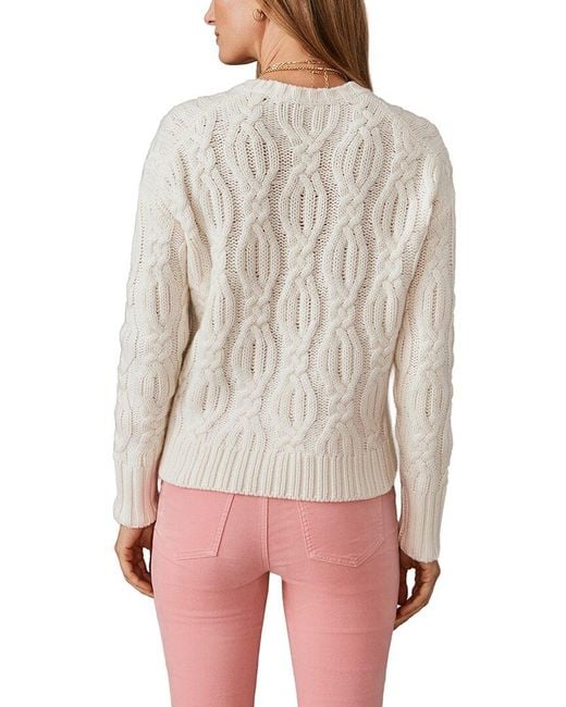 J.McLaughlin White Celia Cashmere Sweater