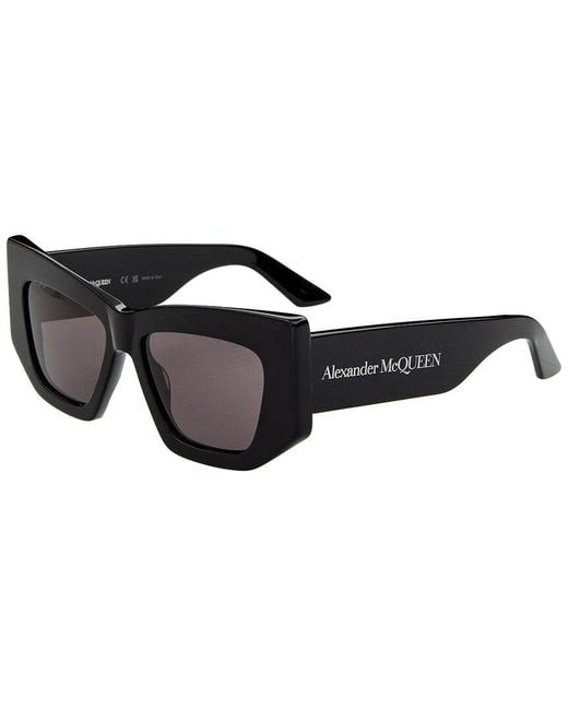 McQueen Black 53Mm Sunglasses
