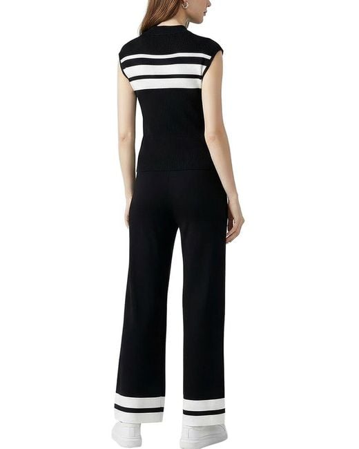Tedora Black 2Pc Top & Pant Set