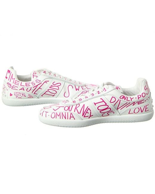 Tod's Pink Logo Leather Sneaker