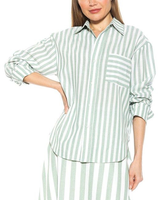 Alexia Admor Blue Tammi Shirt