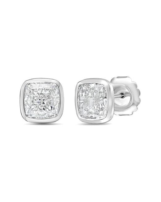 Diana M Metallic Diana M. 14K 1.00 Ct. Tw. Lab-Grown Diamond Stud Earrings