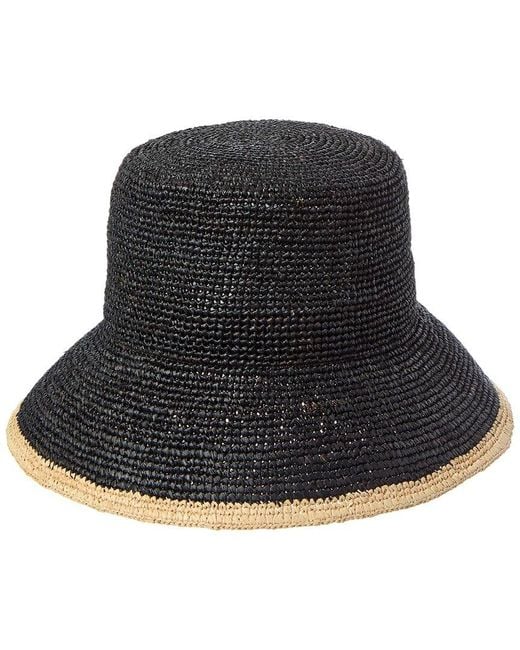 Vince Black Banded Straw Hat