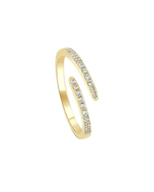 Sabrina Designs White 14k 0.18 Ct. Tw. Diamond Cross Over Ring