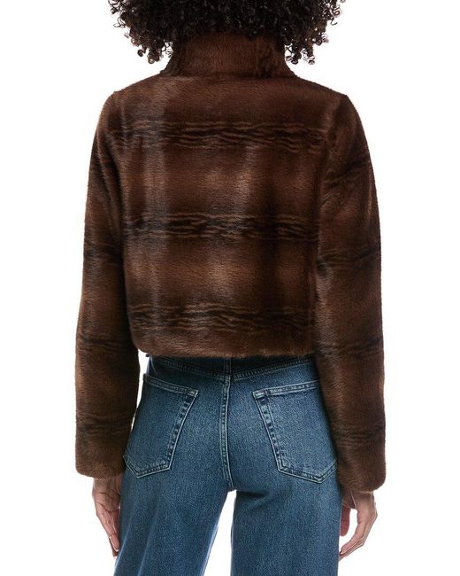 La Fiorentina Brown Cropped Jacket