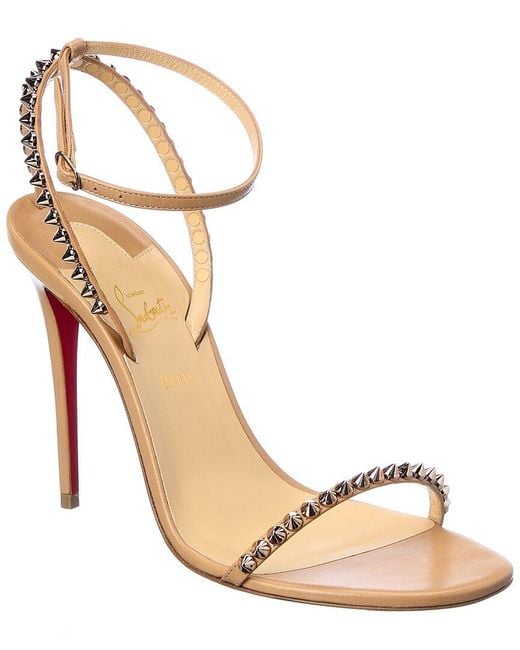 Christian Louboutin Metallic So Me 100 Leather Sandal
