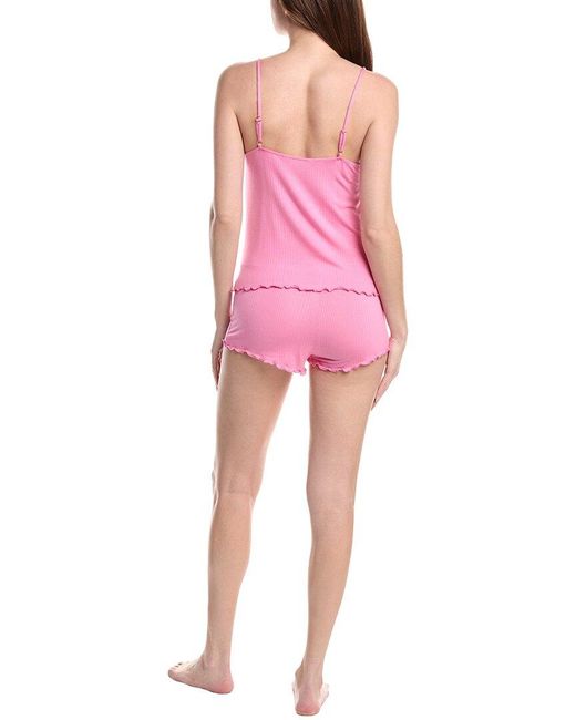 Honeydew Intimates Pink 2Pc Shortie Pajama Set