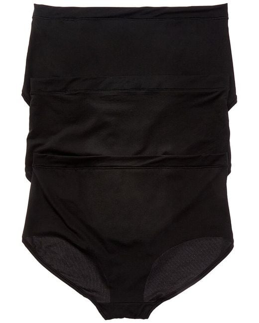 Calvin Klein Black 3Pk Ideal Micro Mid-Rise Cheeky Brief