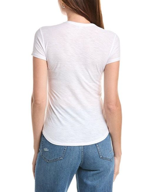 James Perse White Crew Shirt