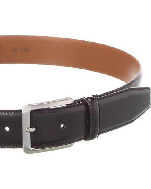 Bruno Magli Brown Dante Leather Belt for men