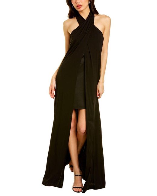 Halston Reign Matte Solid Jersey Dress in Black | Lyst Canada