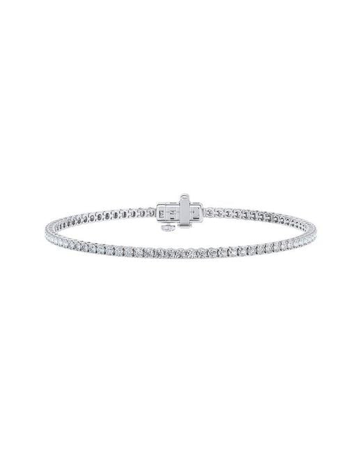 Lab Grown Diamonds White 14K 3.00 Ct. Tw. Lab-Grown Diamond Tennis Bracelet