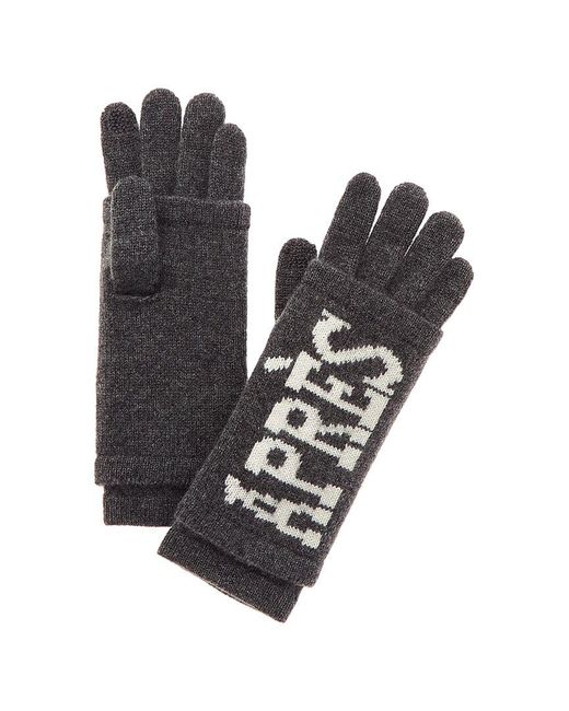 Hannah Rose Black Apres 3-in-1 Cashmere Gloves