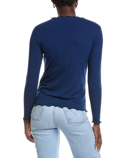 Sara Campbell Blue Regina Top