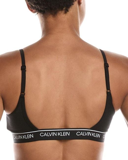 Calvin Klein Black Lightly Lined Bralette