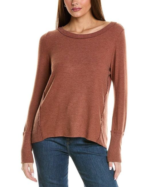 Michael Stars Red Melanie Top