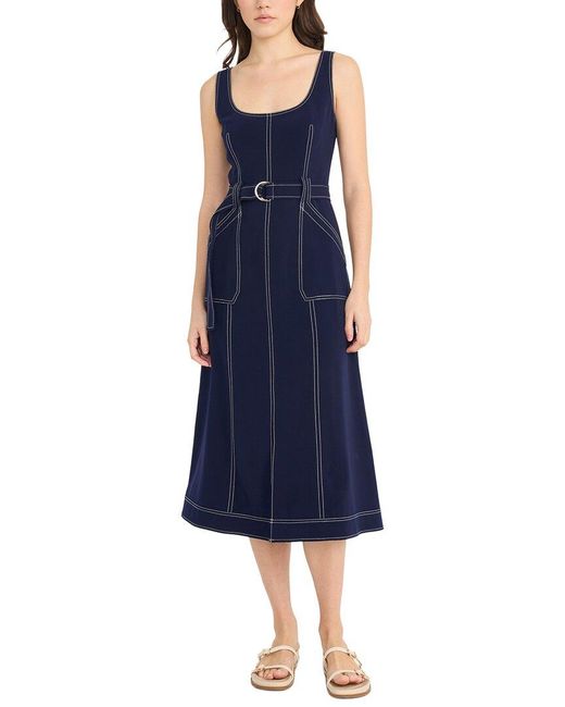 Luxely Blue Midi Dress