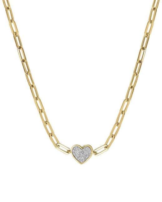 Effy Fine Jewelry Metallic Over 0.20 Ct. Tw. Diamond Necklace