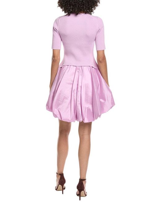 Jonathan Simkhai Pink Kenny Bubble Mini Dress
