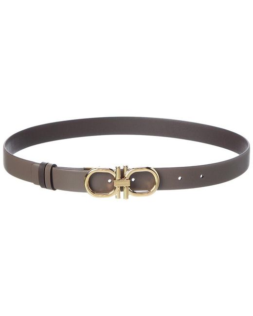 Ferragamo Multicolor Gancini Reversible Leather Belt