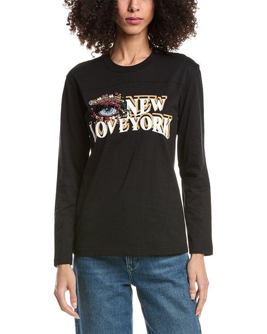3.1 Phillip Lim Black Eye Love Ny Relaxed T-Shirt