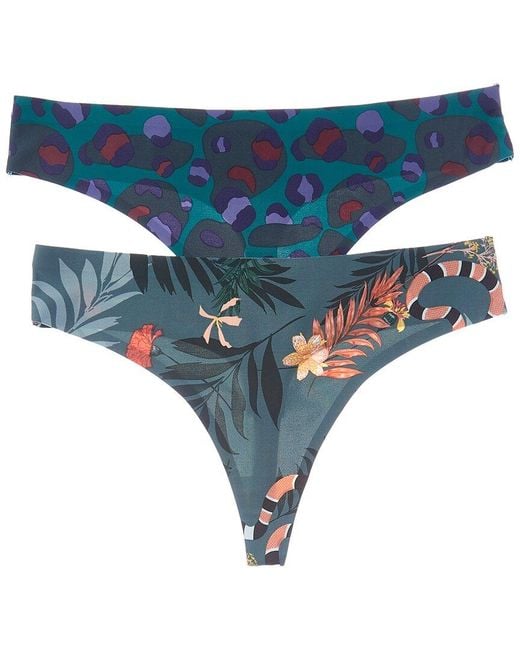 Honeydew Intimates Blue 2Pk Skinz Thong