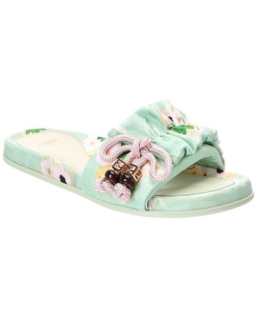 Fendi Green Feel Flat Sandal