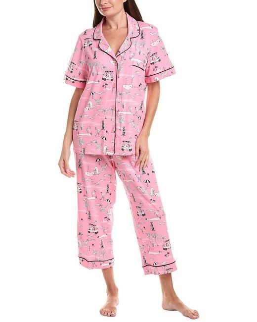 Bedhead Pink 2Pc Crop Pajama Set
