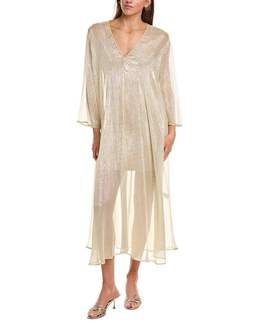 Forte_forte Natural Silk-Blend Maxi Dress