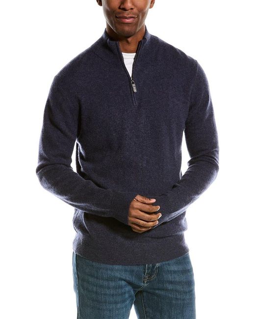 Magaschoni Blue Tipped Cashmere Pullover for men