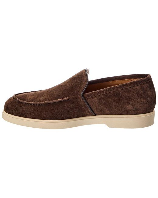 Bruno Magli Brown Etna Suede Loafer for men
