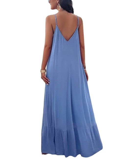 Luna Tuccini Blue Maxi Dress