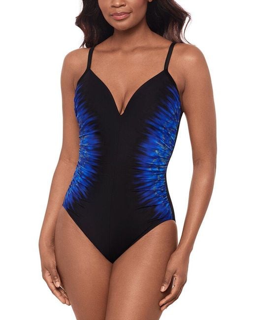 Miraclesuit Blue Paka Mayan Temptation One-Piece