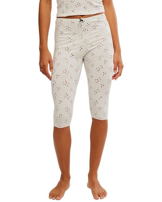 Free People Gray Full Bloom Capri