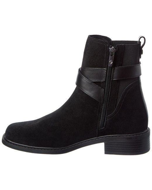Donald J Pliner Black Mathilda Suede Boot