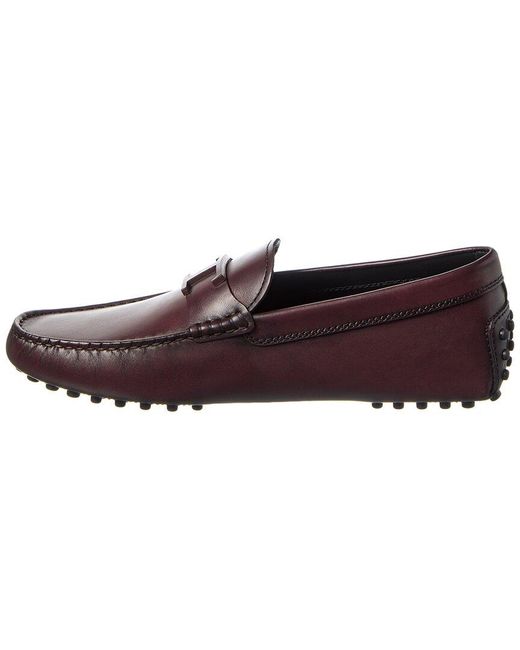 Tod's Brown Gommino Leather Loafer for men