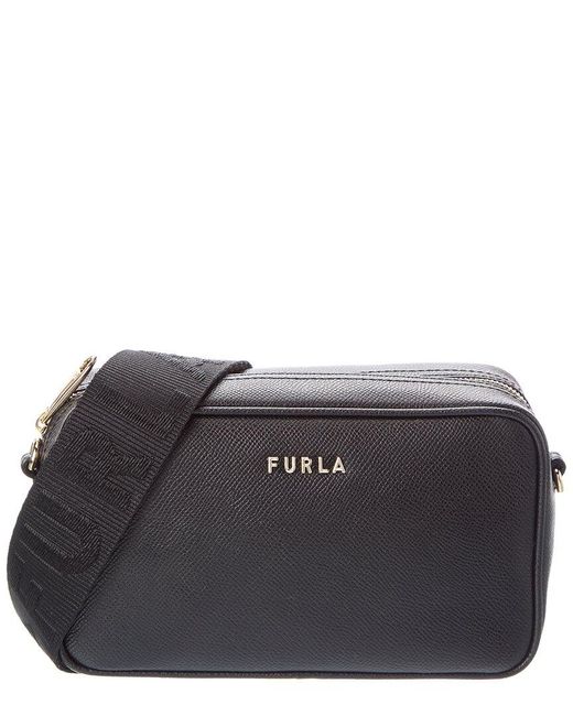 Furla Black Classic Xl Leather Crossbody Pouch